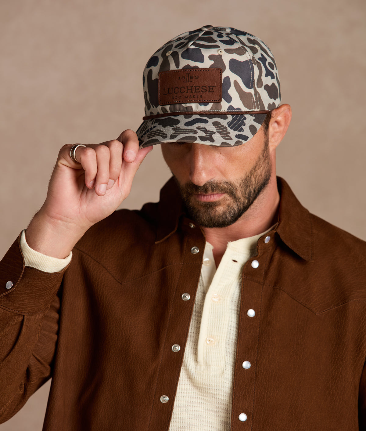 Camo Rope Patch Cap :: Camo 2
