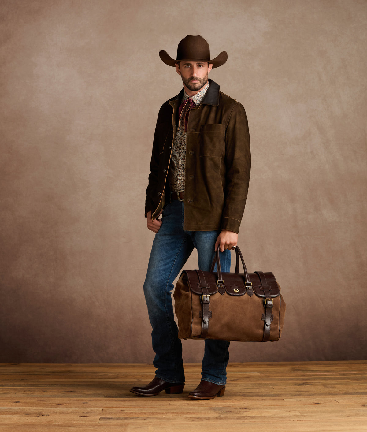 Lucia Overnight Bag :: Brown 7