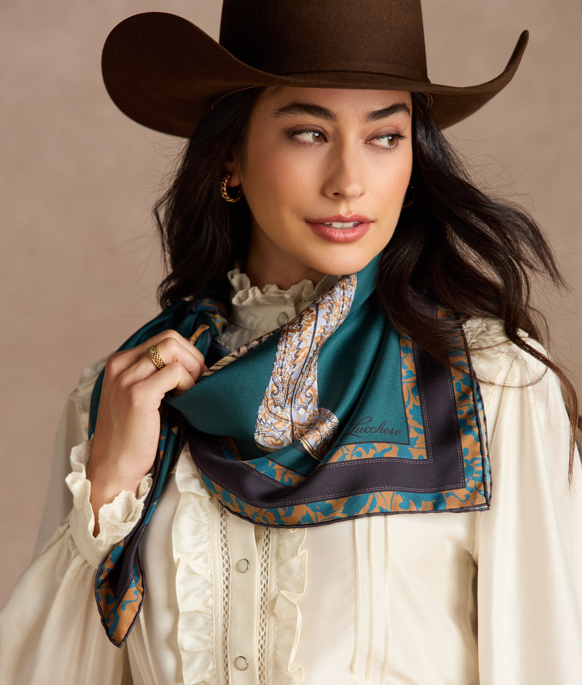 Priscilla Scarf :: Teal 2
