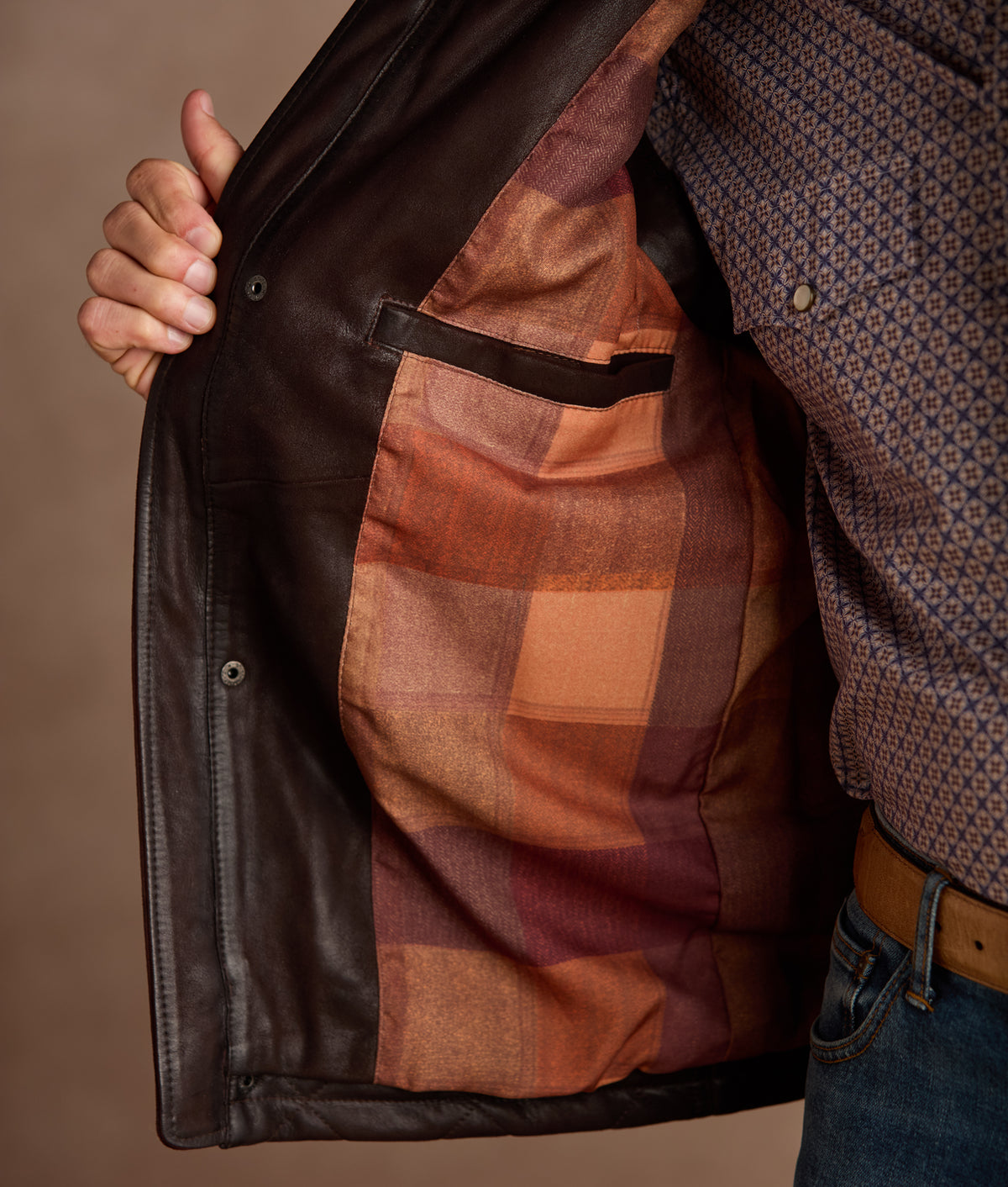 Vail Quilted Leather Vest :: Espresso 9