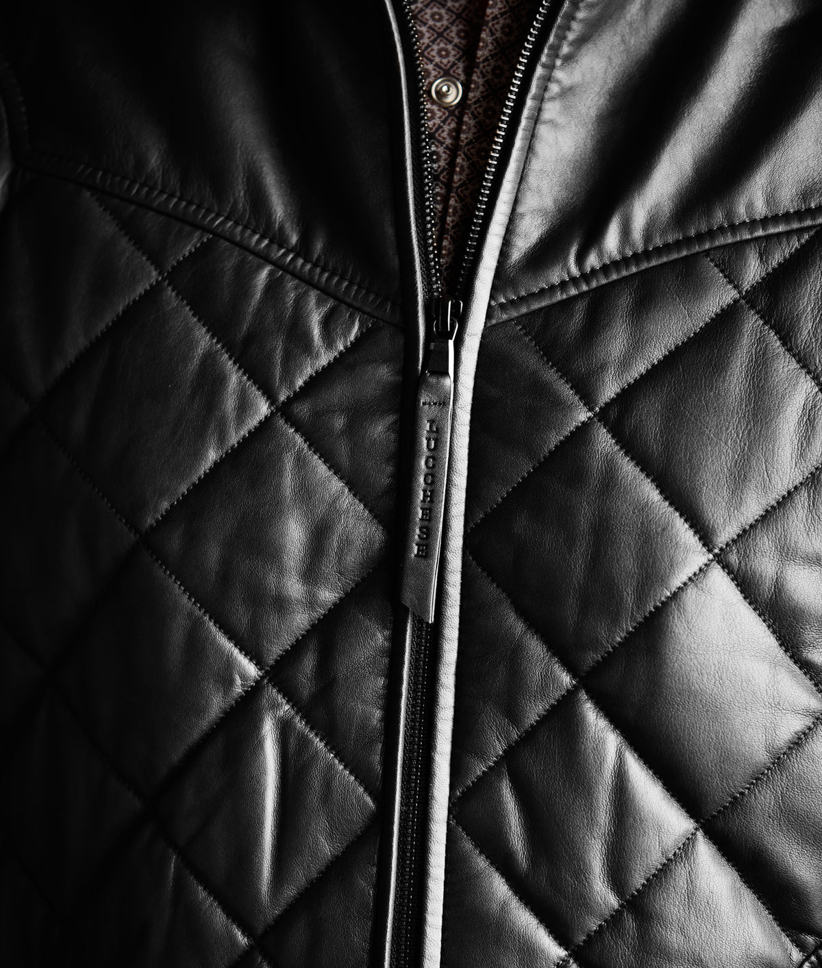 Mccoy Lamb Leather Puff Vest :: Black 7
