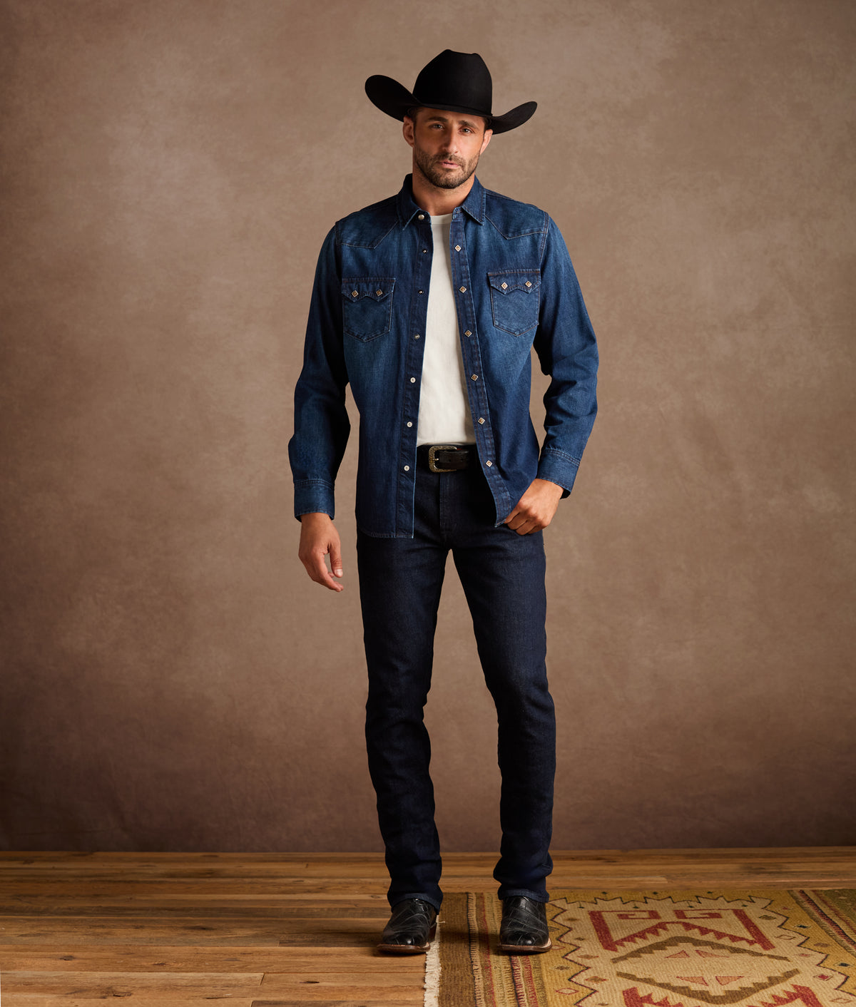 Sawyer Sawtooth Pocket Shirt :: Dark Denim 4