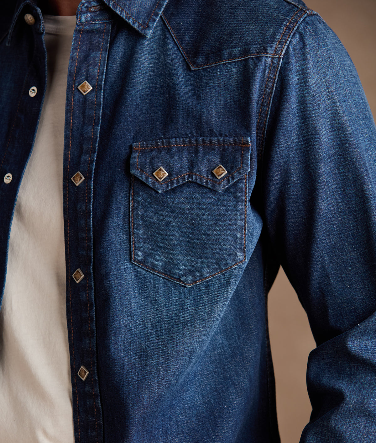 Sawyer Sawtooth Pocket Shirt :: Dark Denim 5