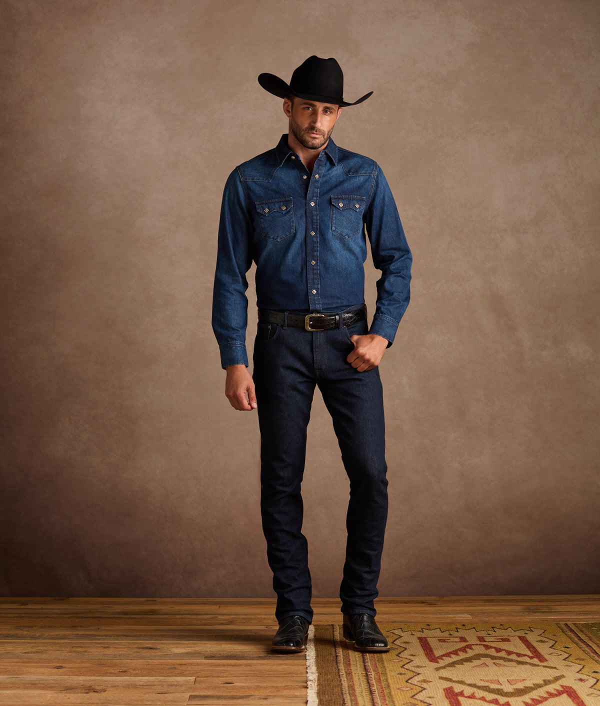 Sawyer Sawtooth Pocket Shirt :: Dark Denim 2