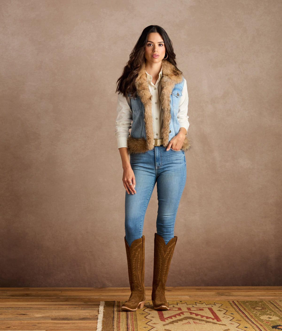 Reverie Coyote & Denim Vest :: Denim 2