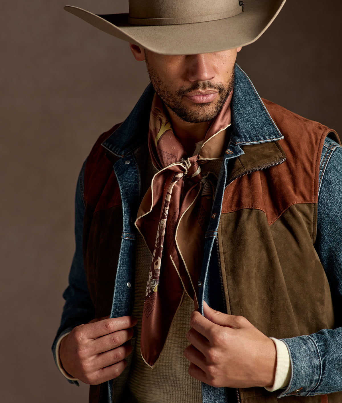 Diamondback Scarf :: Taupe 4