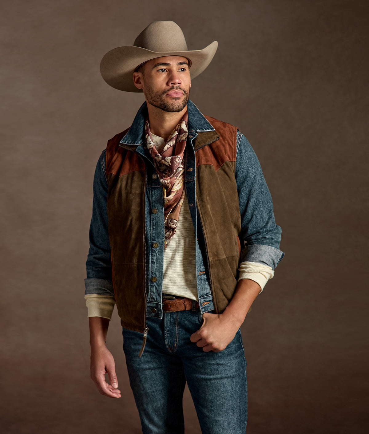 Diamondback Scarf :: Taupe 2