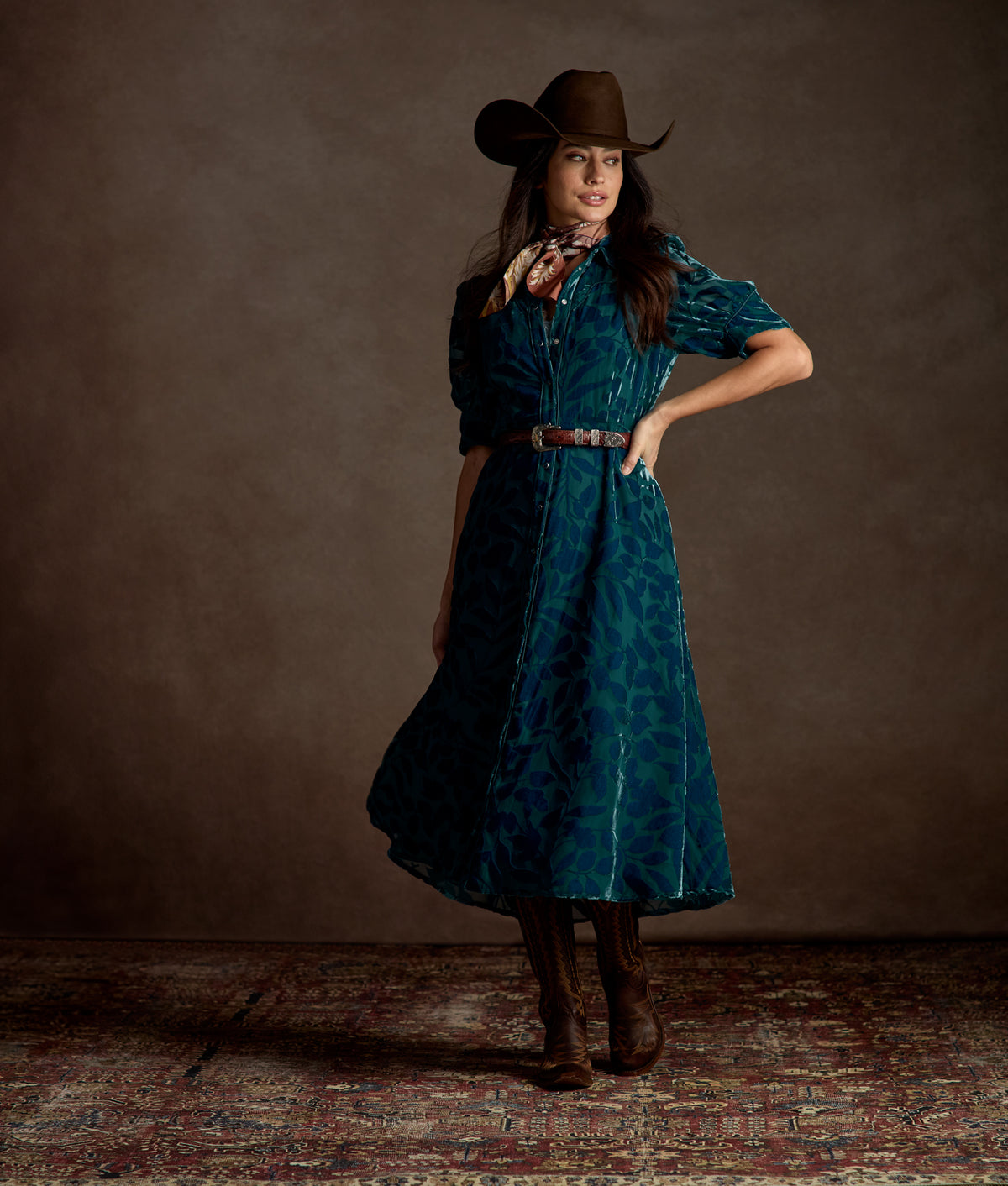 Avery Velvet Dress :: Multi 3