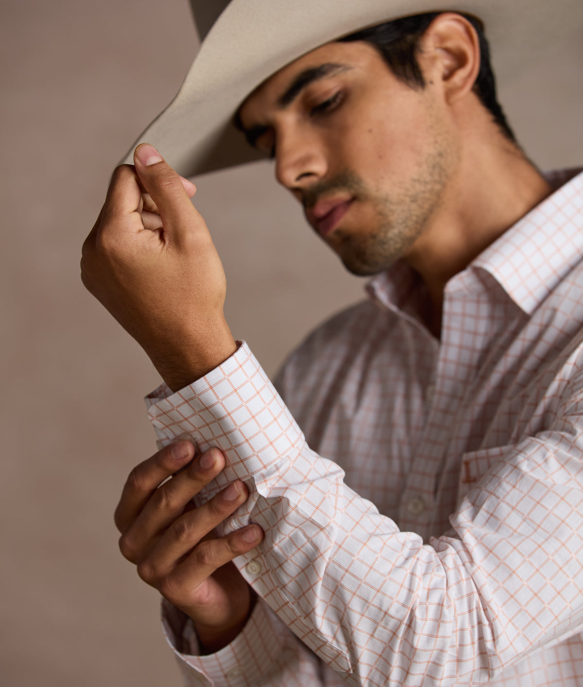 San Antonio Tailored Fit :: Burnt Orange/White 8