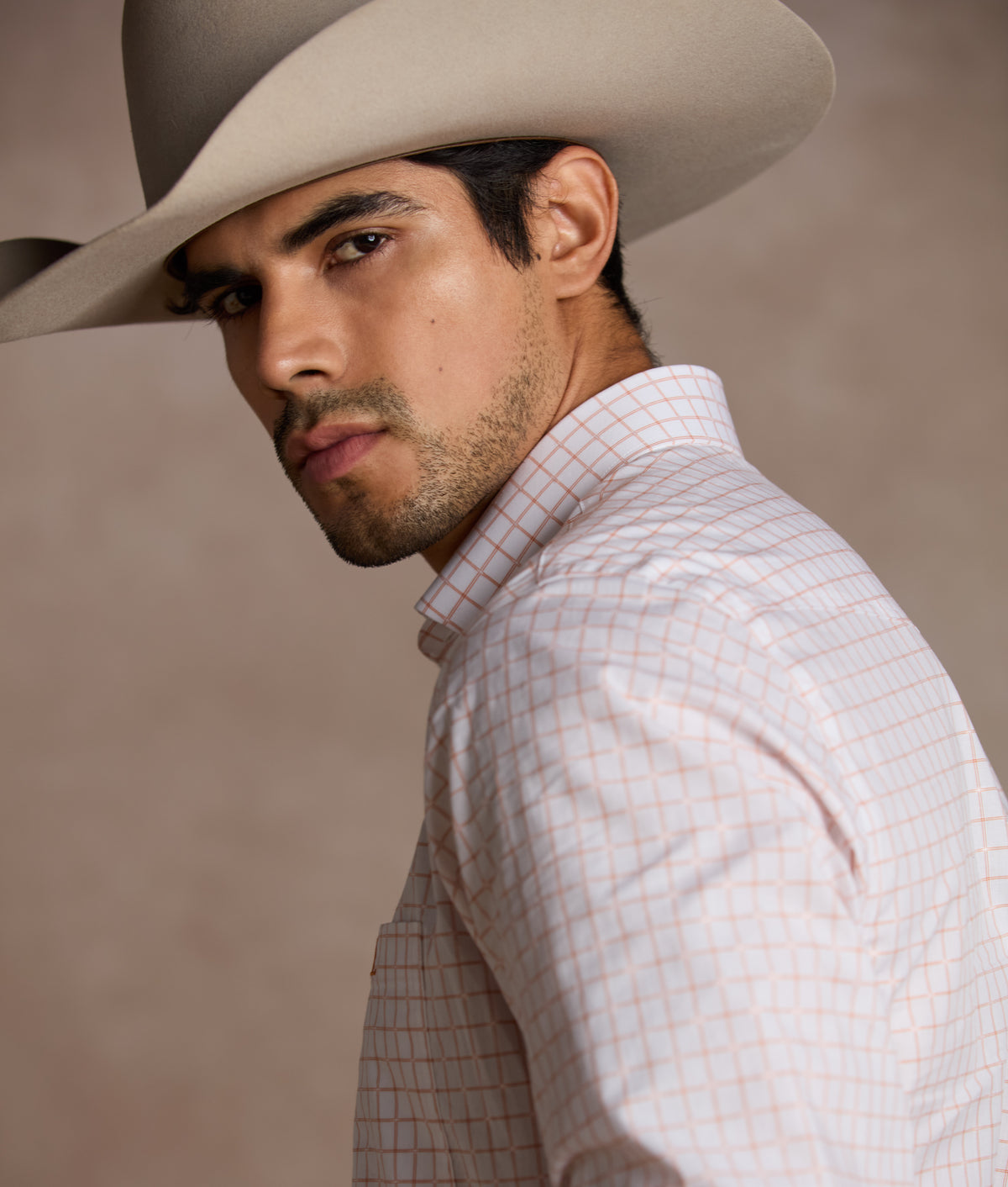 San Antonio Tailored Fit :: Burnt Orange/White 11