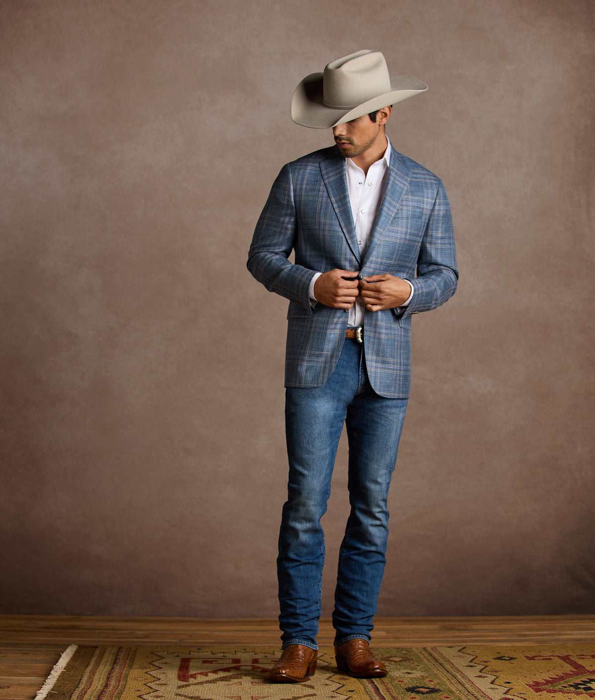 Lucchese Sport Coat :: Pastel Blue 2