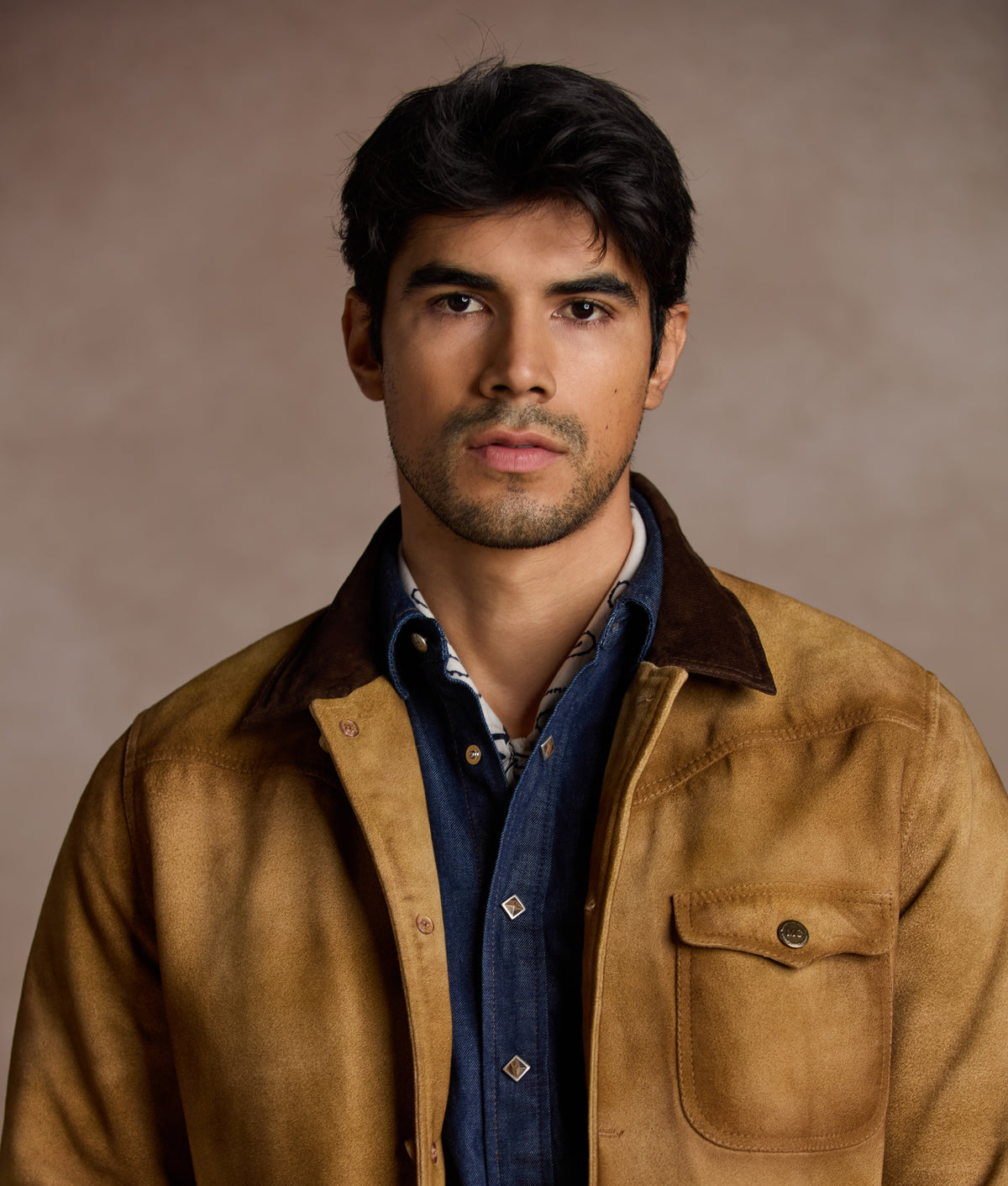 Duvall Vintage Leather Shacket :: Brown 9