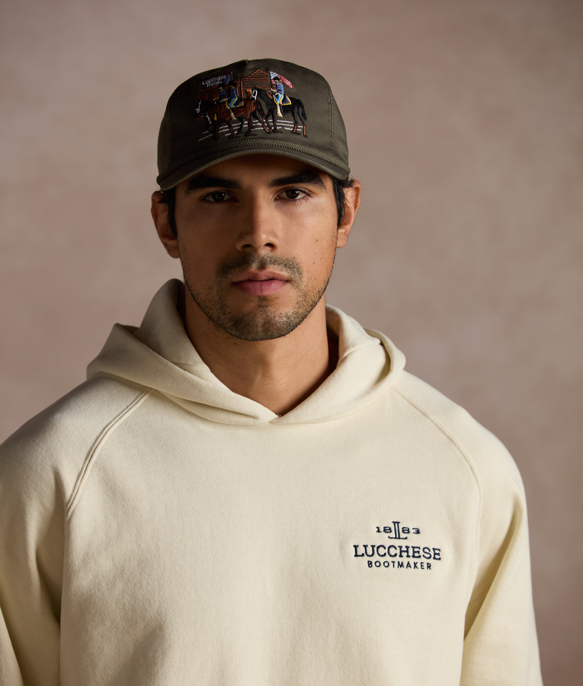 Lucchese Hoodie :: Cream 3