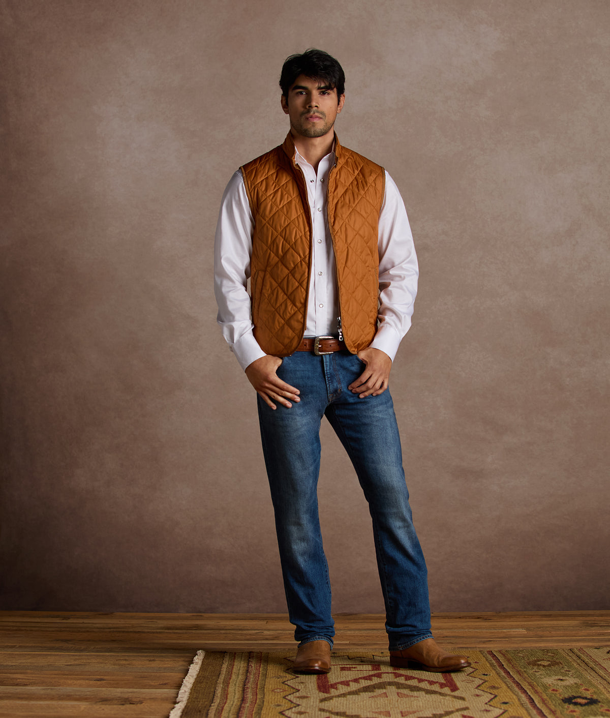 Jameson Quilted Vest - Lucchese
