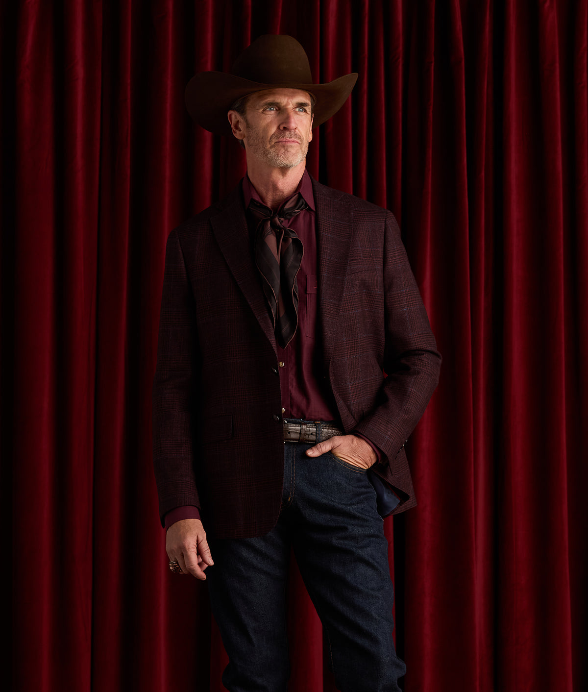 Lucchese Sport Coat :: Black Cherry 2