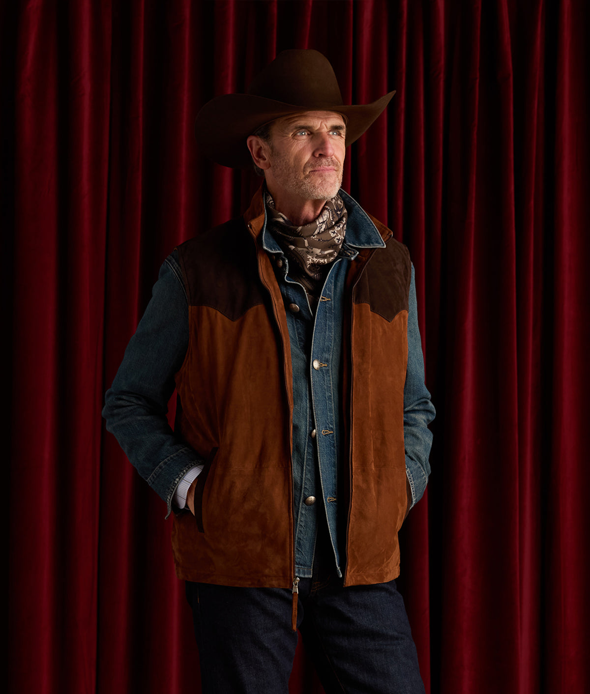 Mirrored L Silk Scarf :: Olive 4