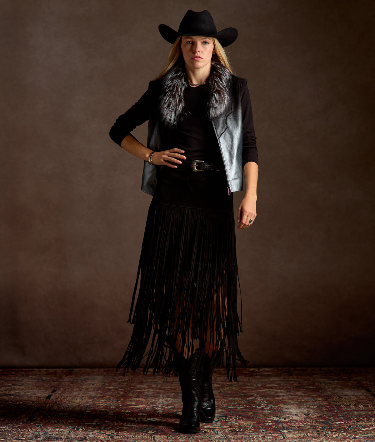 Duchess Of The Range Fur Vest :: Metallic Gradient 8