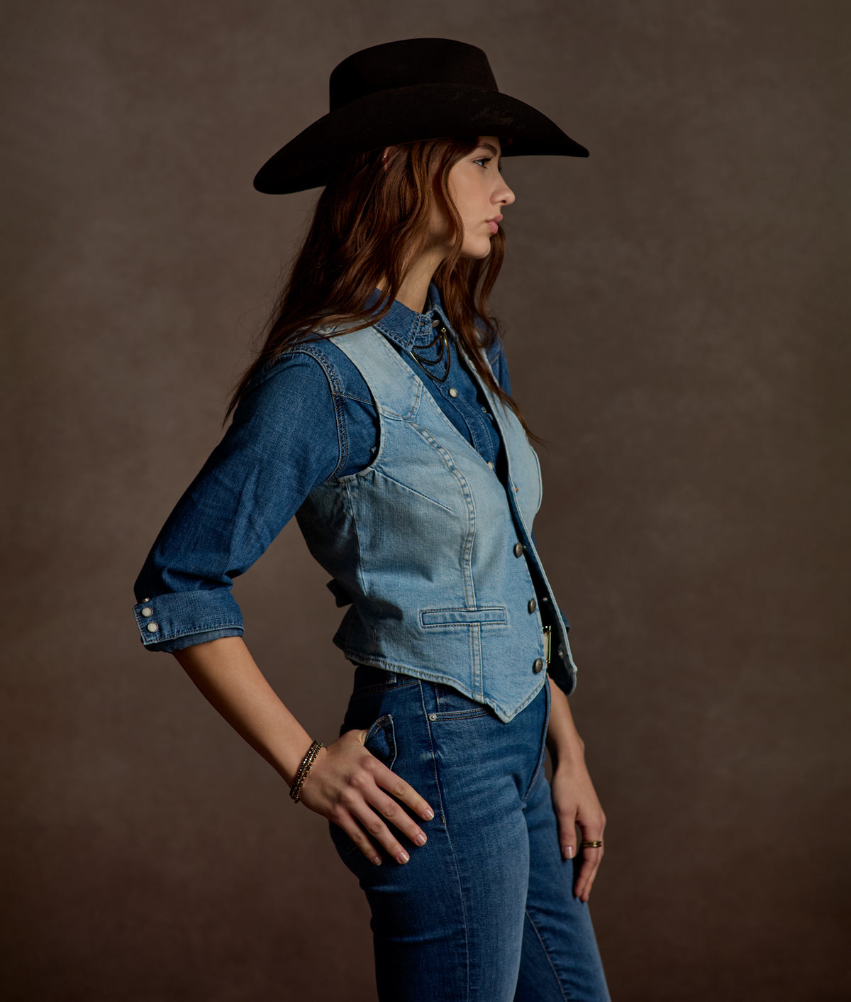 Reese Women's Snap Shirt :: Blue Bird 2