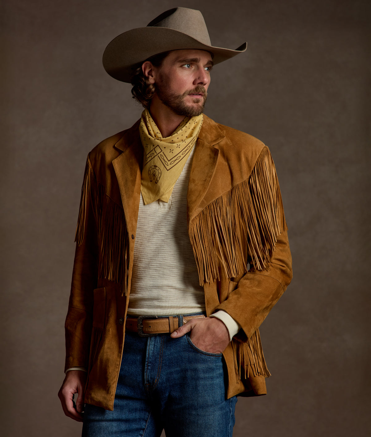 Maverick Fringe Jacket :: Tan 2