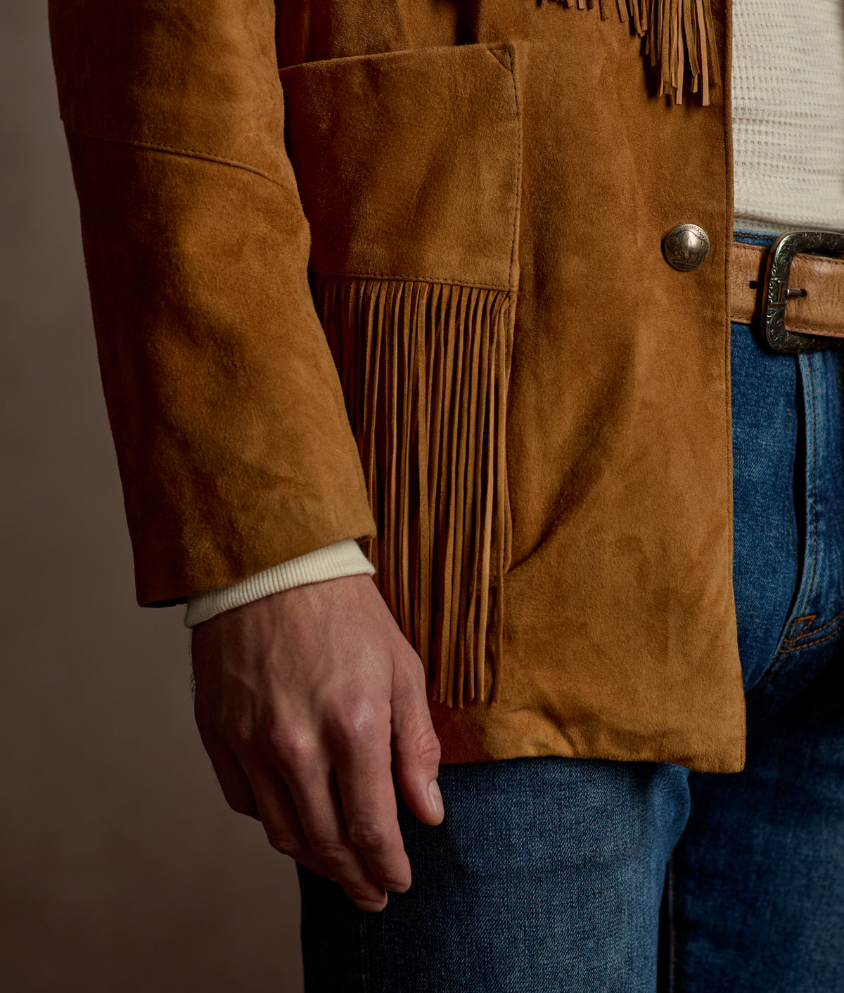 Maverick Fringe Jacket :: Tan 11