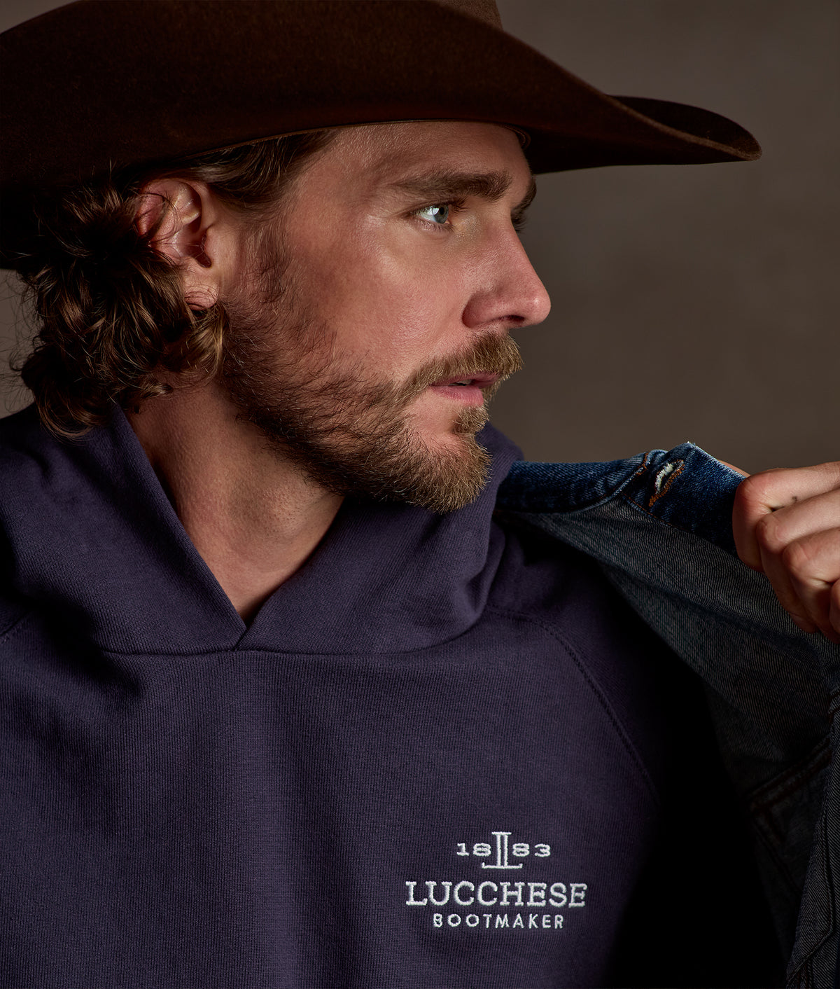 Lucchese Hoodie :: Midnight 9