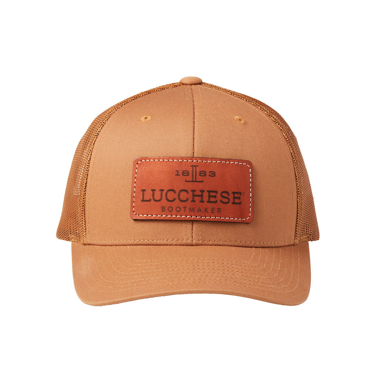 
    Leather Patch Hat :: Rust