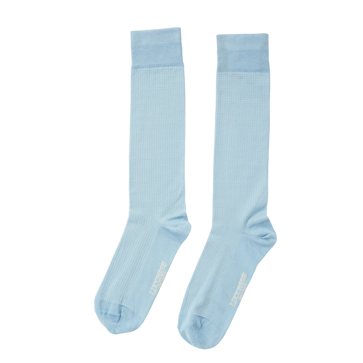 
    Mens Dot Print Dress Sock :: Sky Blue