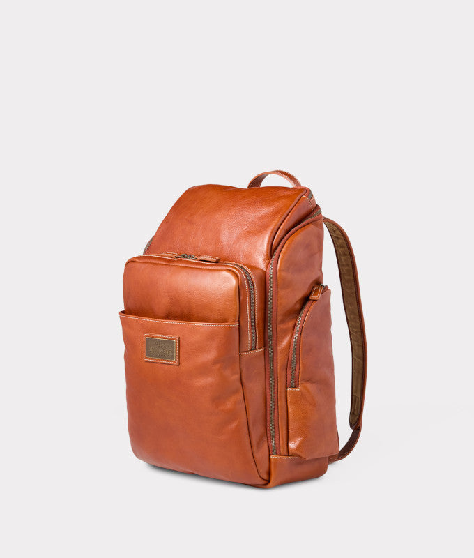 cognac backpack leather Lucchese