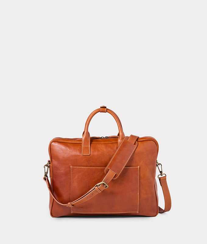 Cosimo Briefcase :: Cognac 3