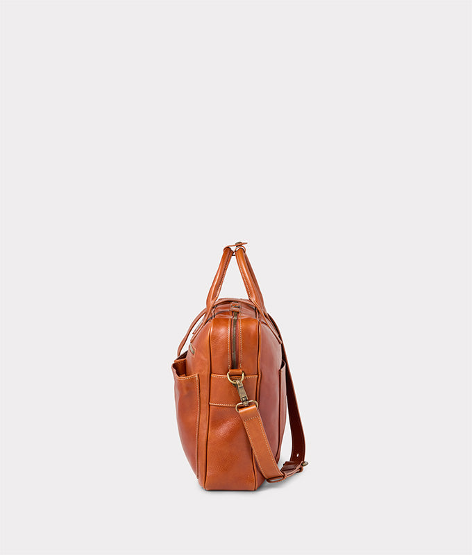 Cosimo Briefcase :: Cognac 8