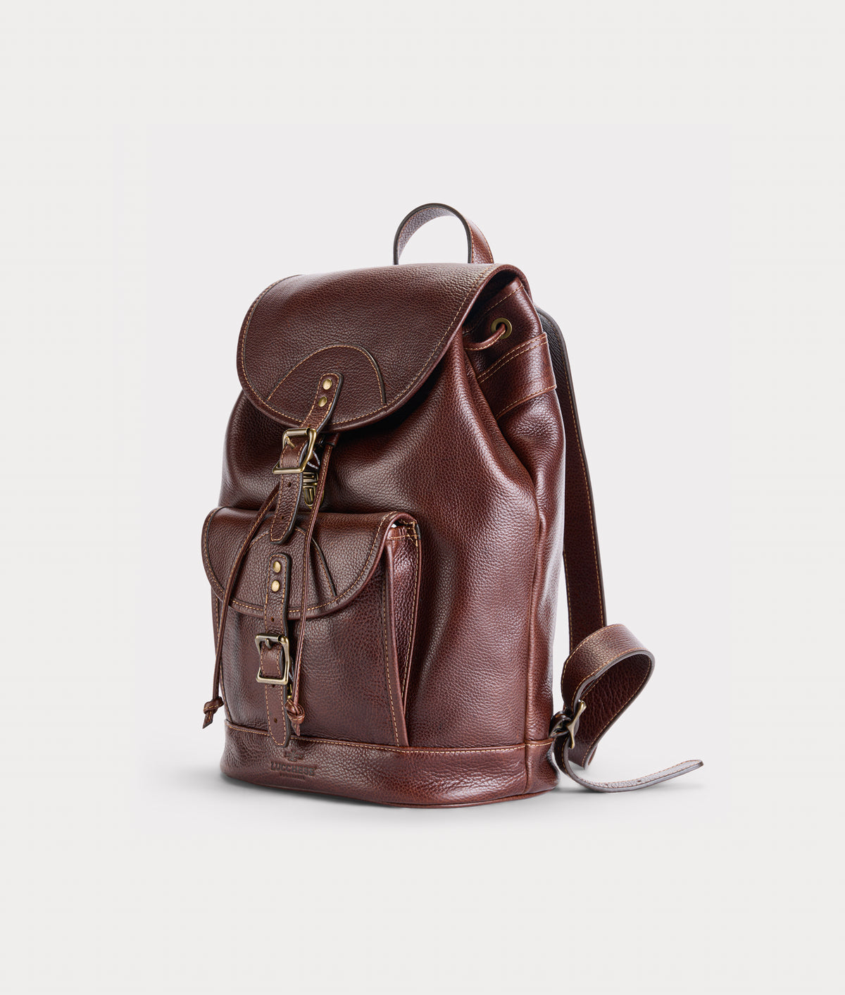 Heritage Buckle Backpack :: Brown 4