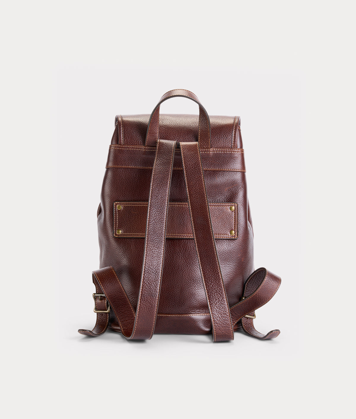Heritage Buckle Backpack :: Brown 3