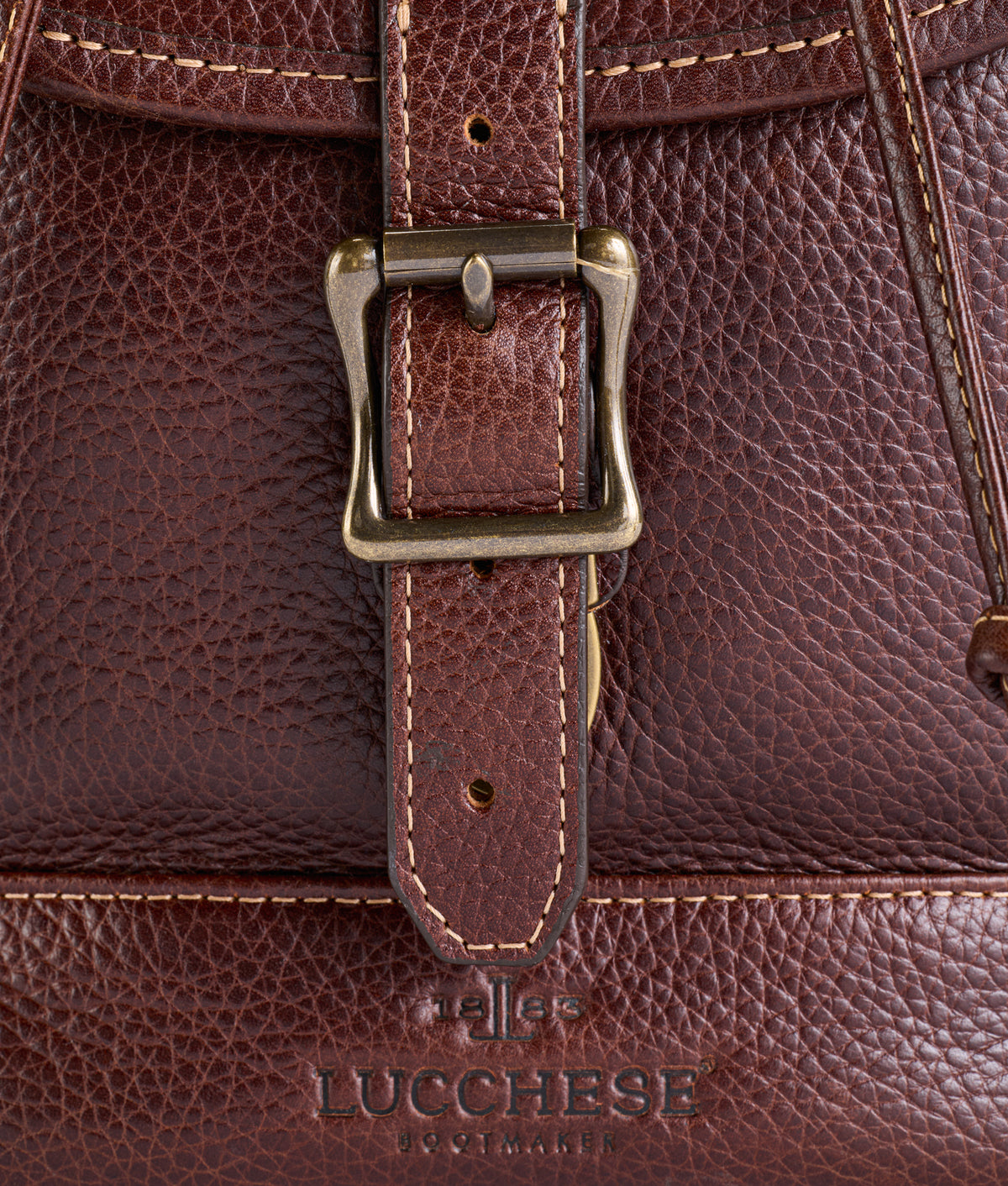 Heritage Buckle Backpack :: Brown 7