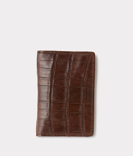 Bifold Wallet – Crocodile :: Sienna