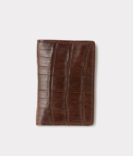 Bifold Wallet – Crocodile :: Sienna