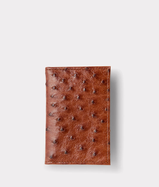 Bifold Wallet – Ostrich :: Cognac
