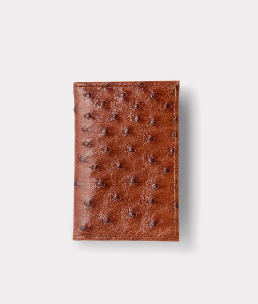Bifold Wallet – Ostrich :: Cognac