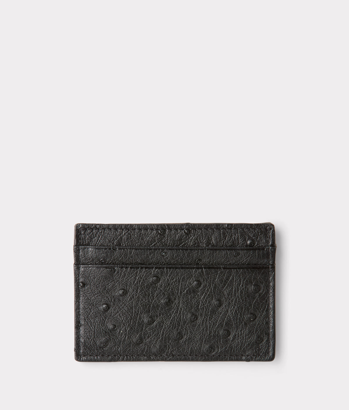 Credit Card Case – Ostrich :: Black 2