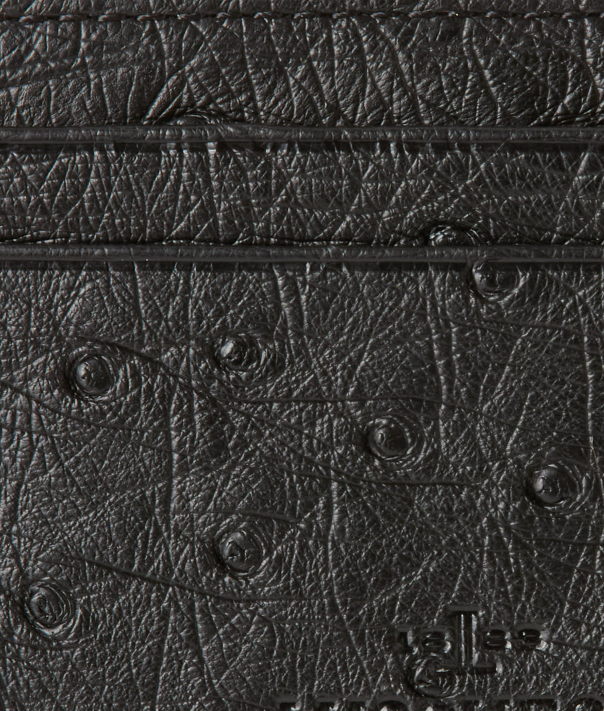 Credit Card Case – Ostrich :: Black 3