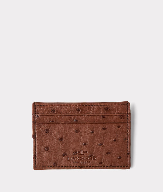 Credit Card Case – Ostrich :: Sienna
