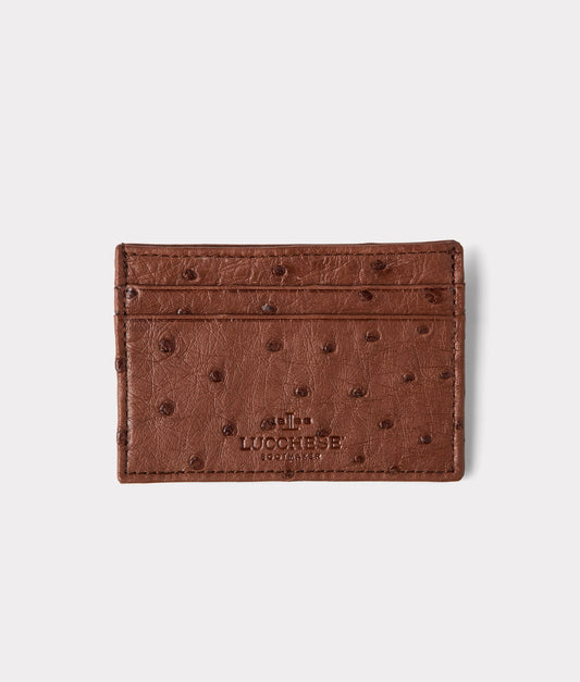 Credit Card Case – Ostrich :: Sienna