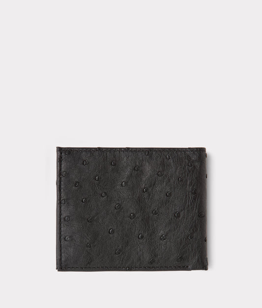 Hipster Wallet – Ostrich :: Black