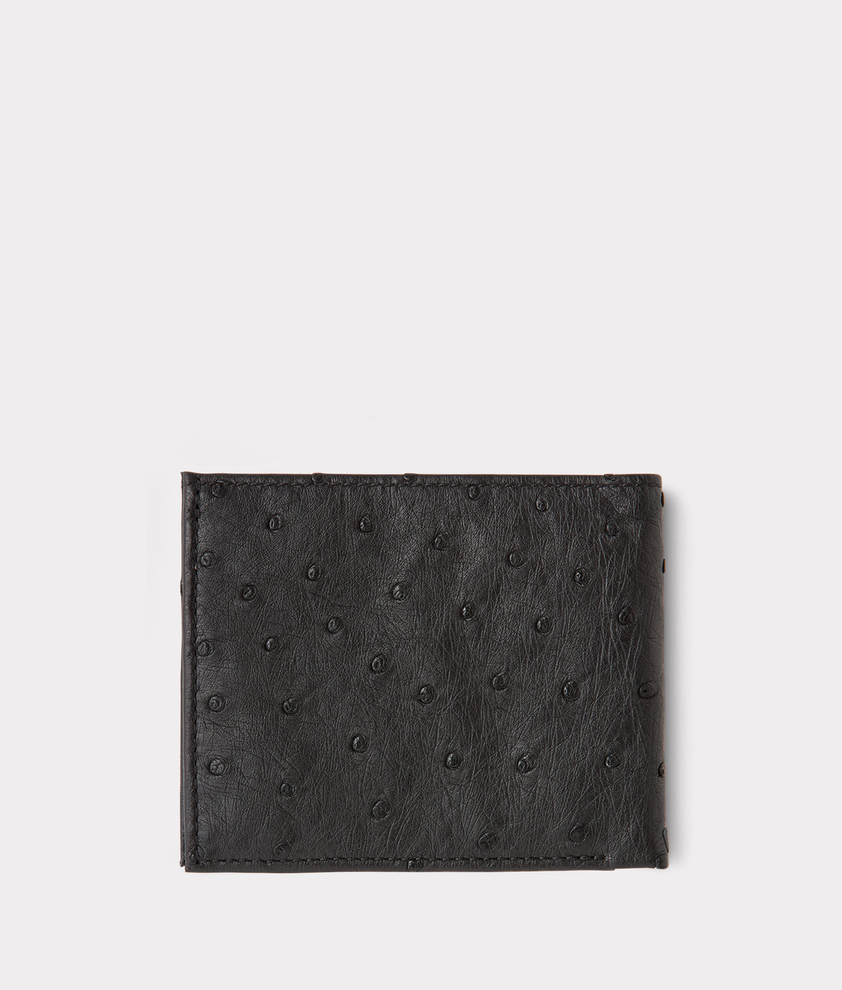 Hipster Wallet – Ostrich :: Black 1