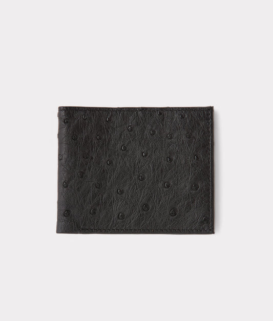 Hipster Wallet – Ostrich :: Black