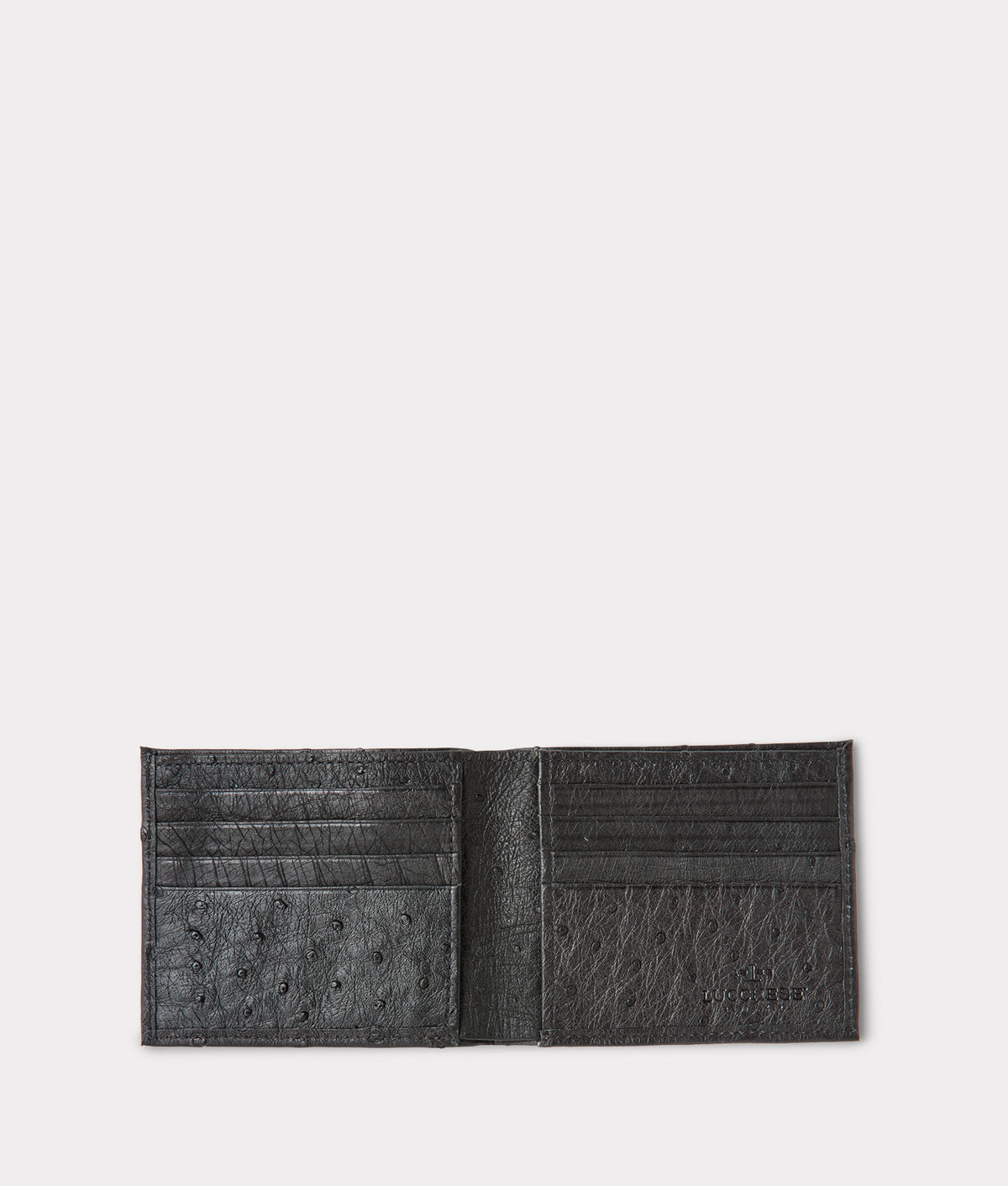 Hipster Wallet – Ostrich :: Black 2