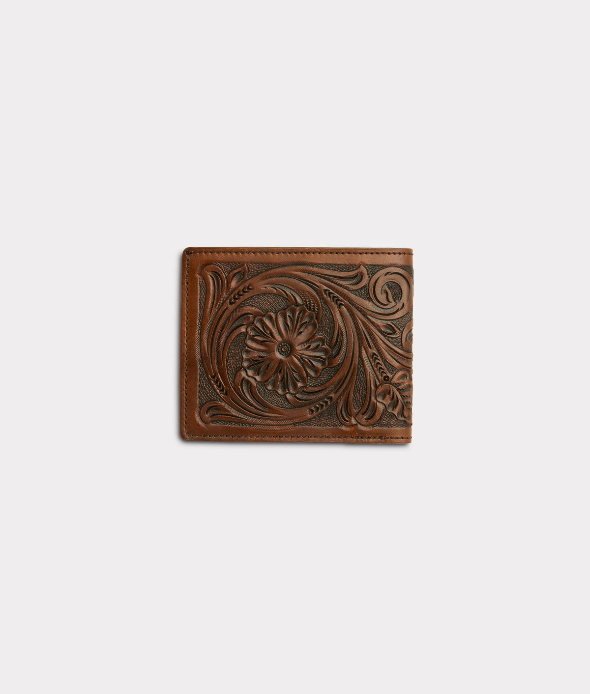 Hand Tooled Bifold :: Brown 2