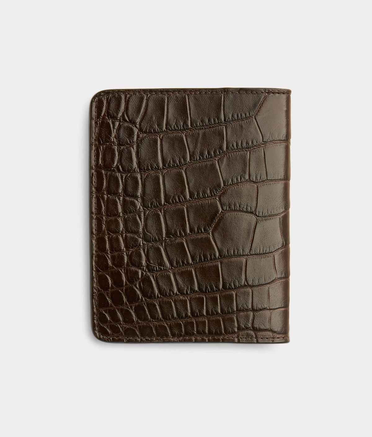 American Alligator Passport Cover :: Brown 2