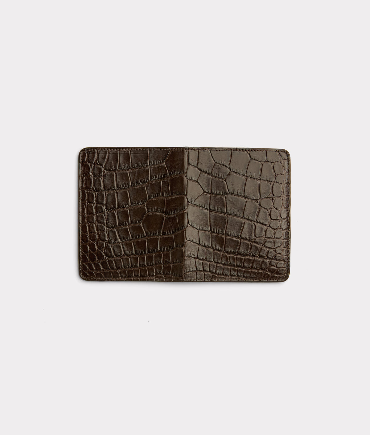 American Alligator Passport Cover :: Brown 4