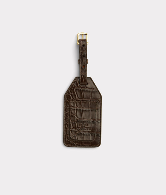 American Alligator Luggage Tag :: Brown