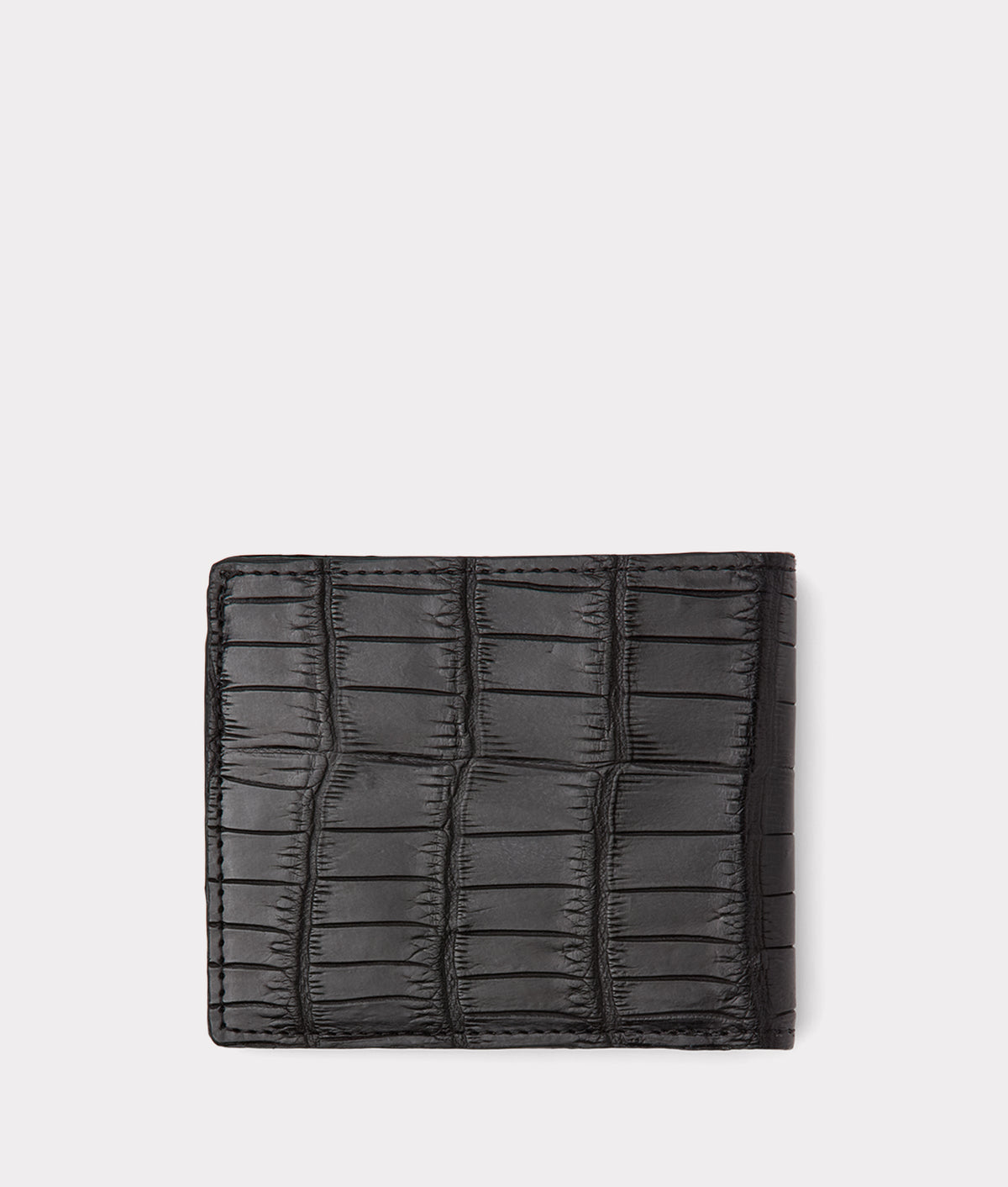 Hipster Wallet - American Alligator :: Black 3